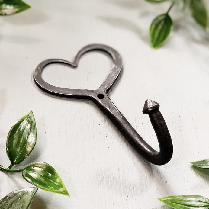 Handmade Iron "Love Heart" Coat Hook
