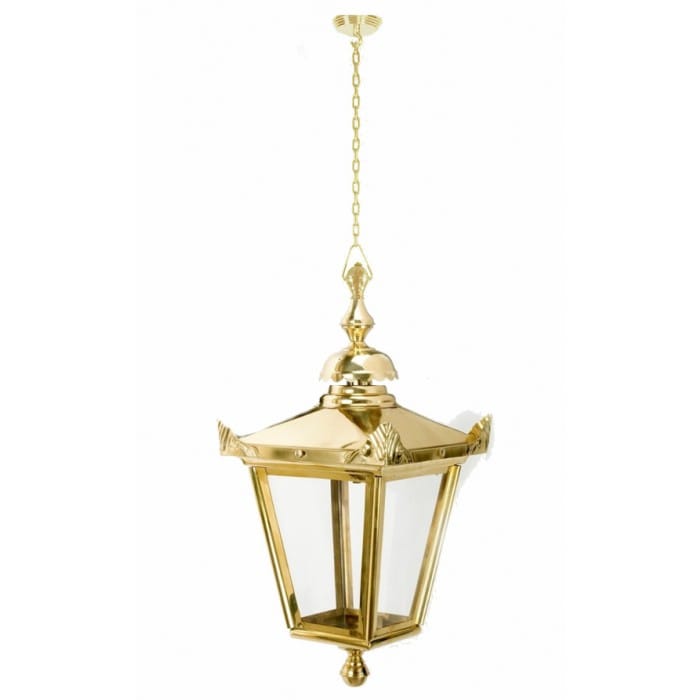 Brass Victorian Chain Hanging Lantern