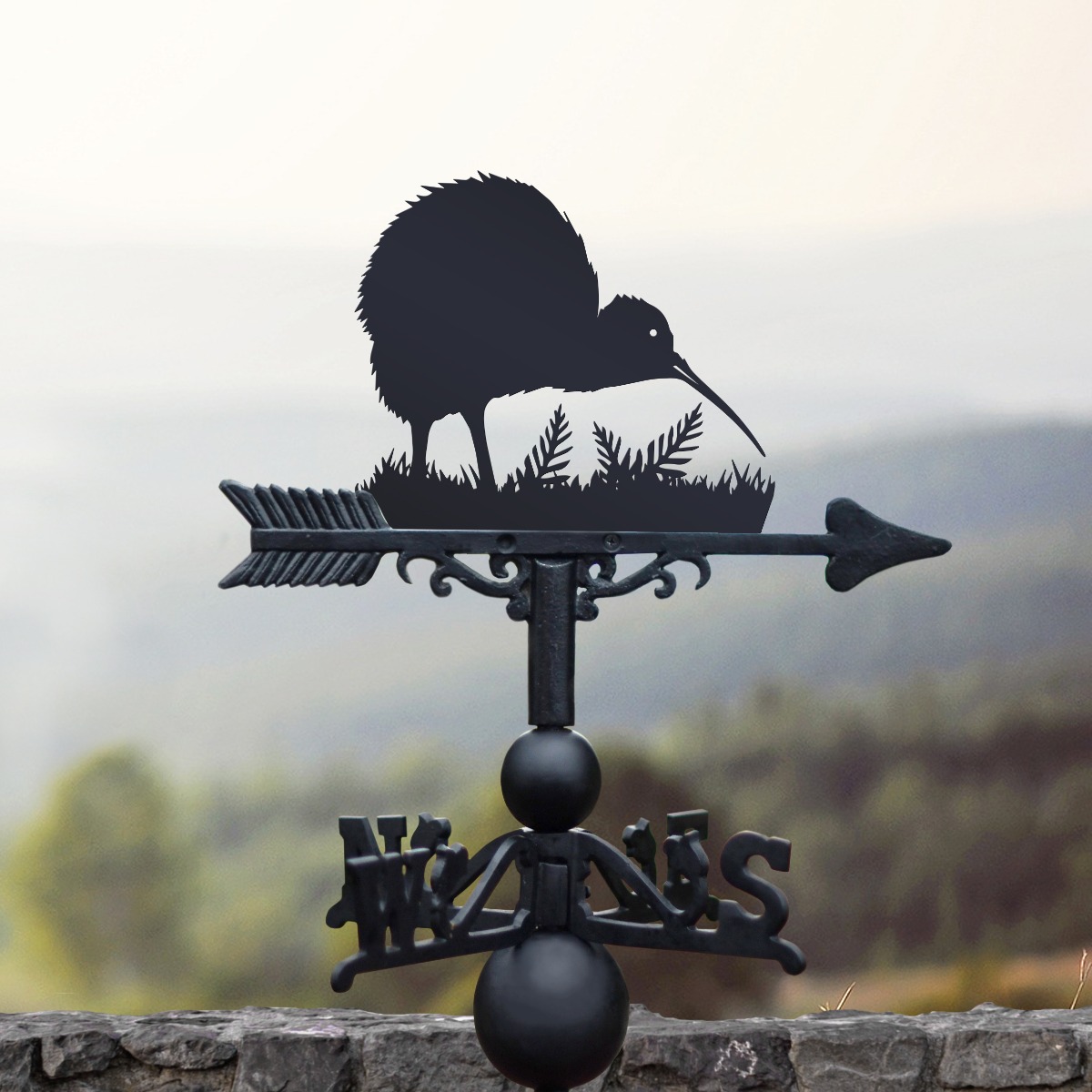 The Forge Kiwi Bird Iron Weathervane