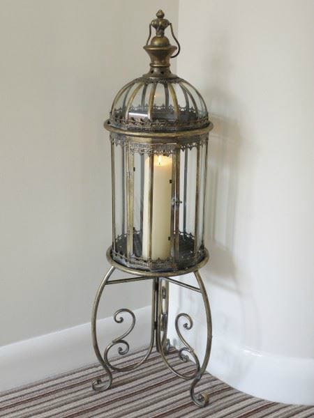 Vintage Candle Lantern on a Stand