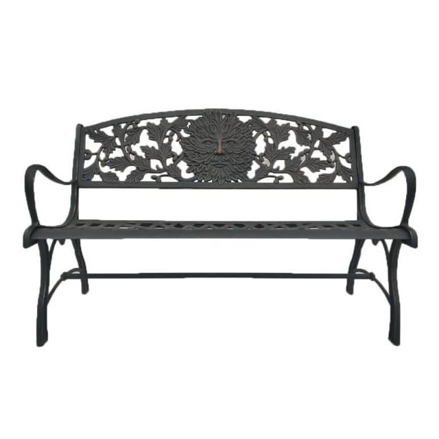 Cast Iron 'Green Man' Garden Bench