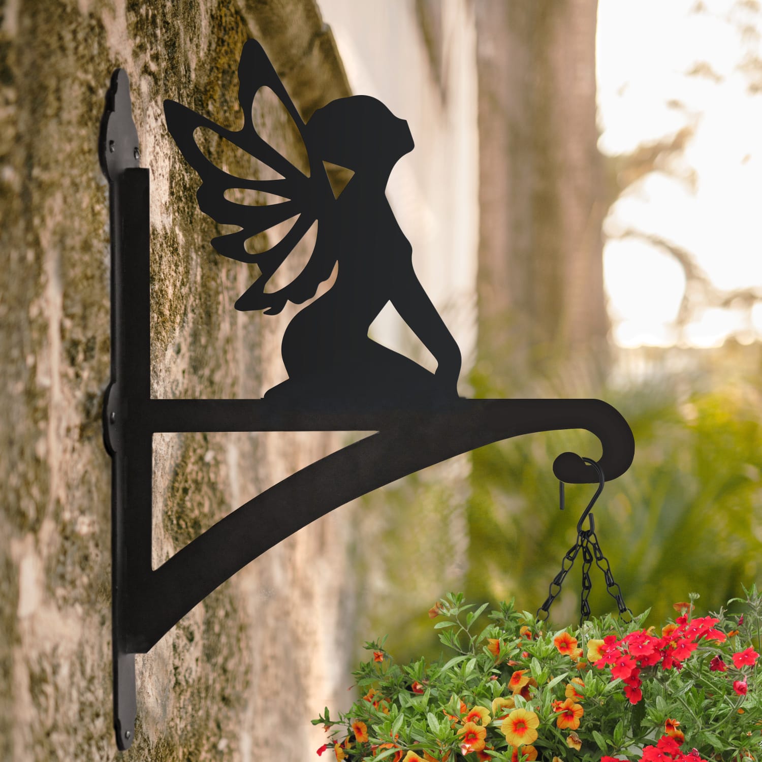 Steel Fairy Hanging Basket Bracket
