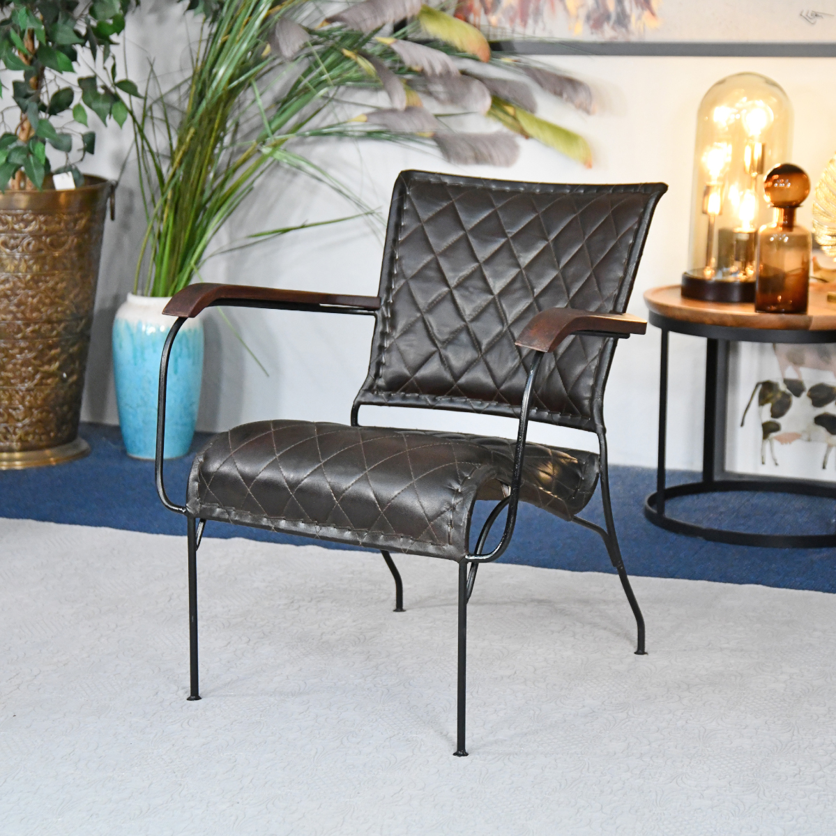 'The Oxford' Brown Leather Armchair