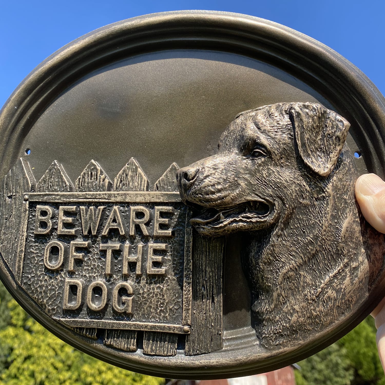 Bronze Rottweiller House Number Sign…