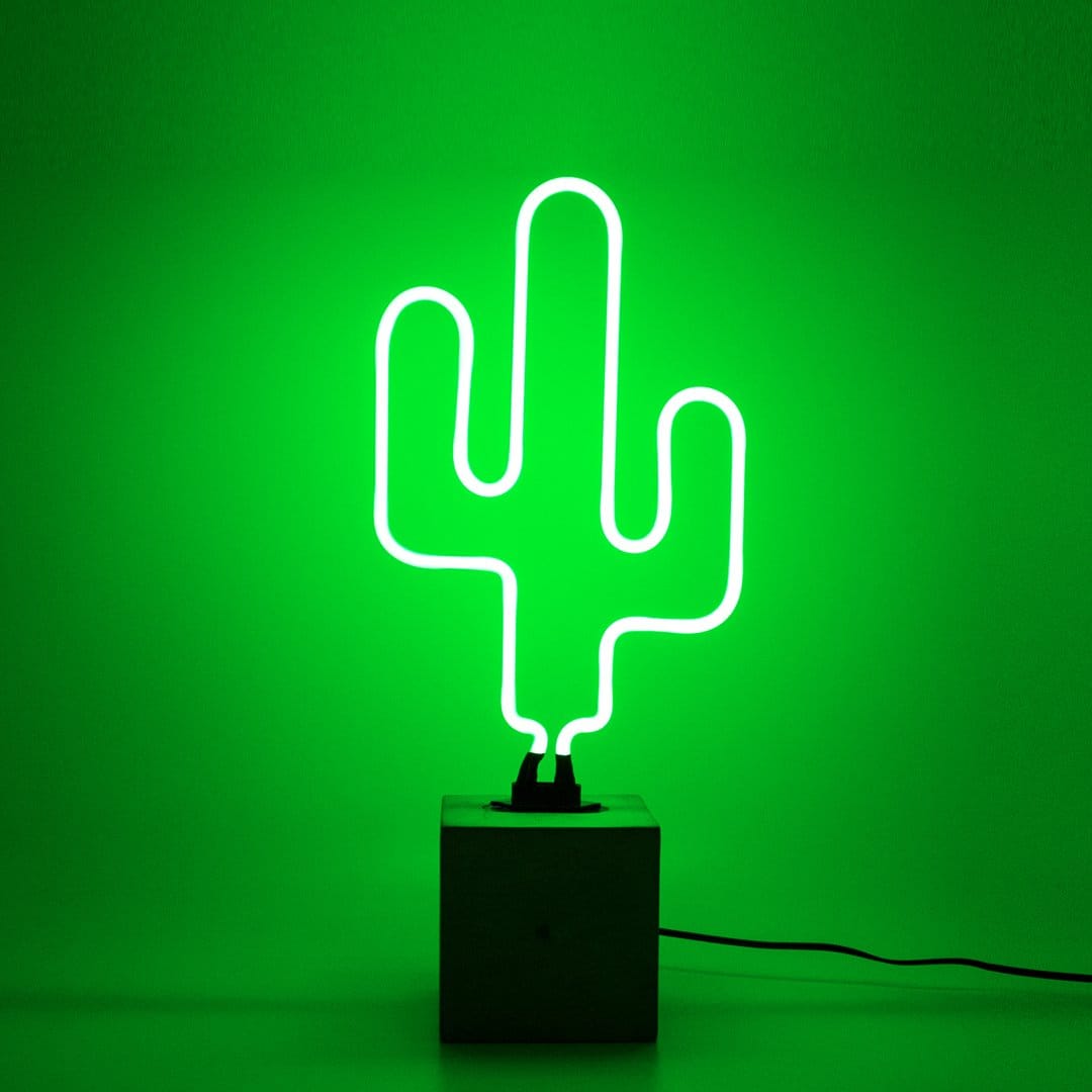 Concrete Based Neon - Cactus