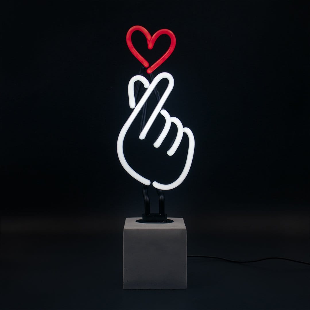 Concrete Based Neon – Heart Hand