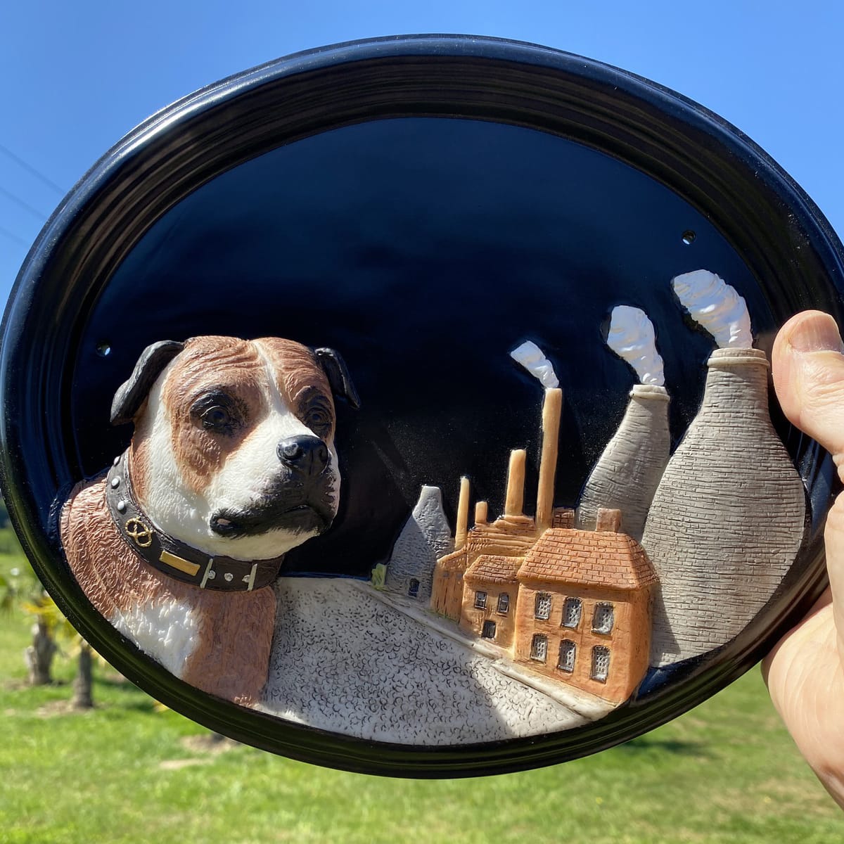 Hand Painted Staffordshire Bull Terr…