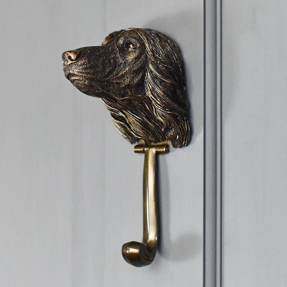 Afghan Hound Dog Door Knocker