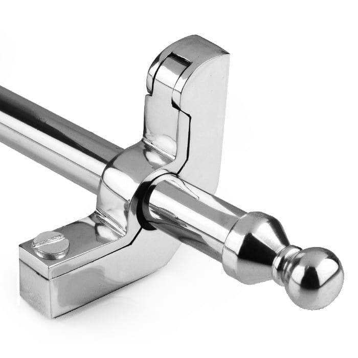 Bright Chrome Stair Rods Ball Finial - 9mm