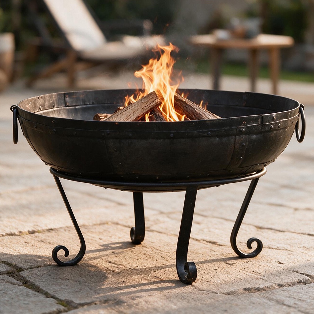 Iron Kadai Fire Bowl - 90cm