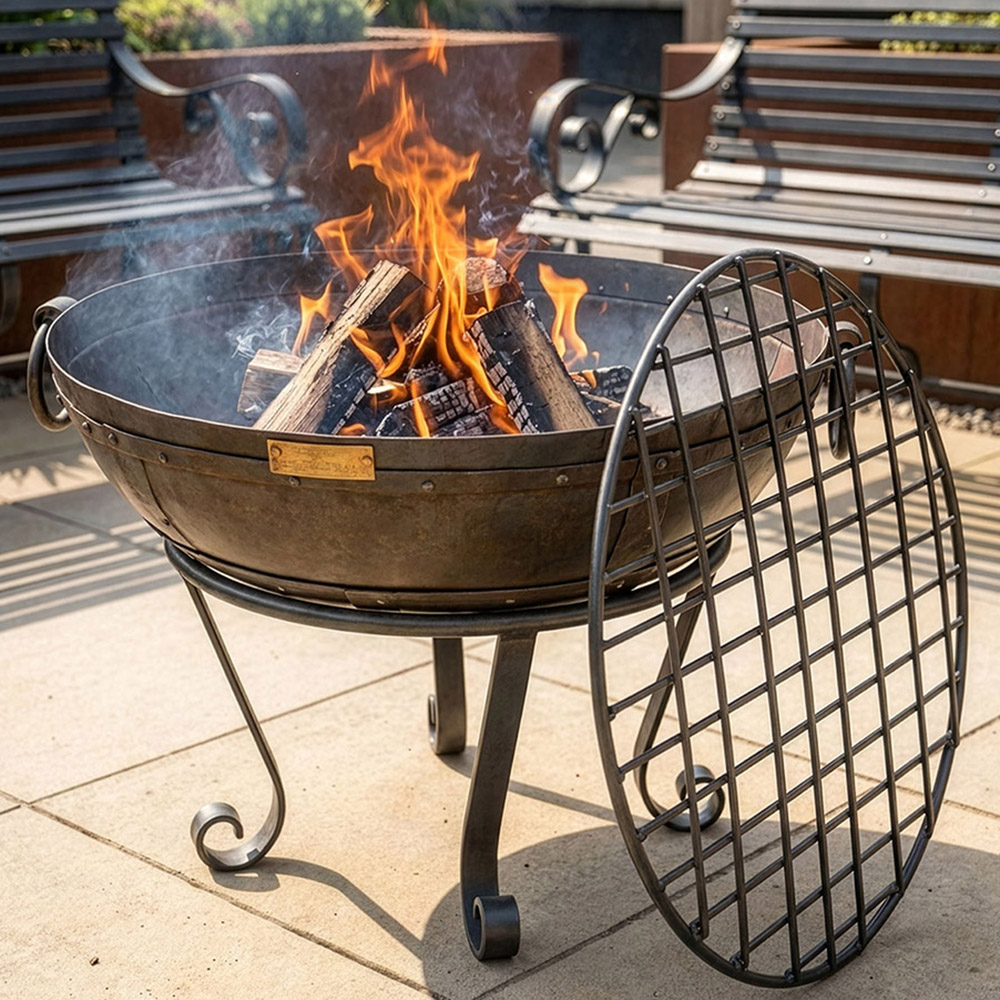 Iron Kadai Fire Bowl & Grill - 70cm