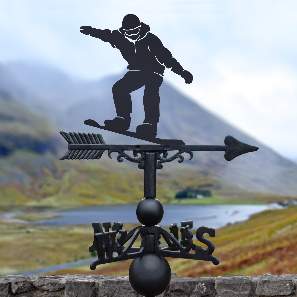 Snowboarder Weathervane