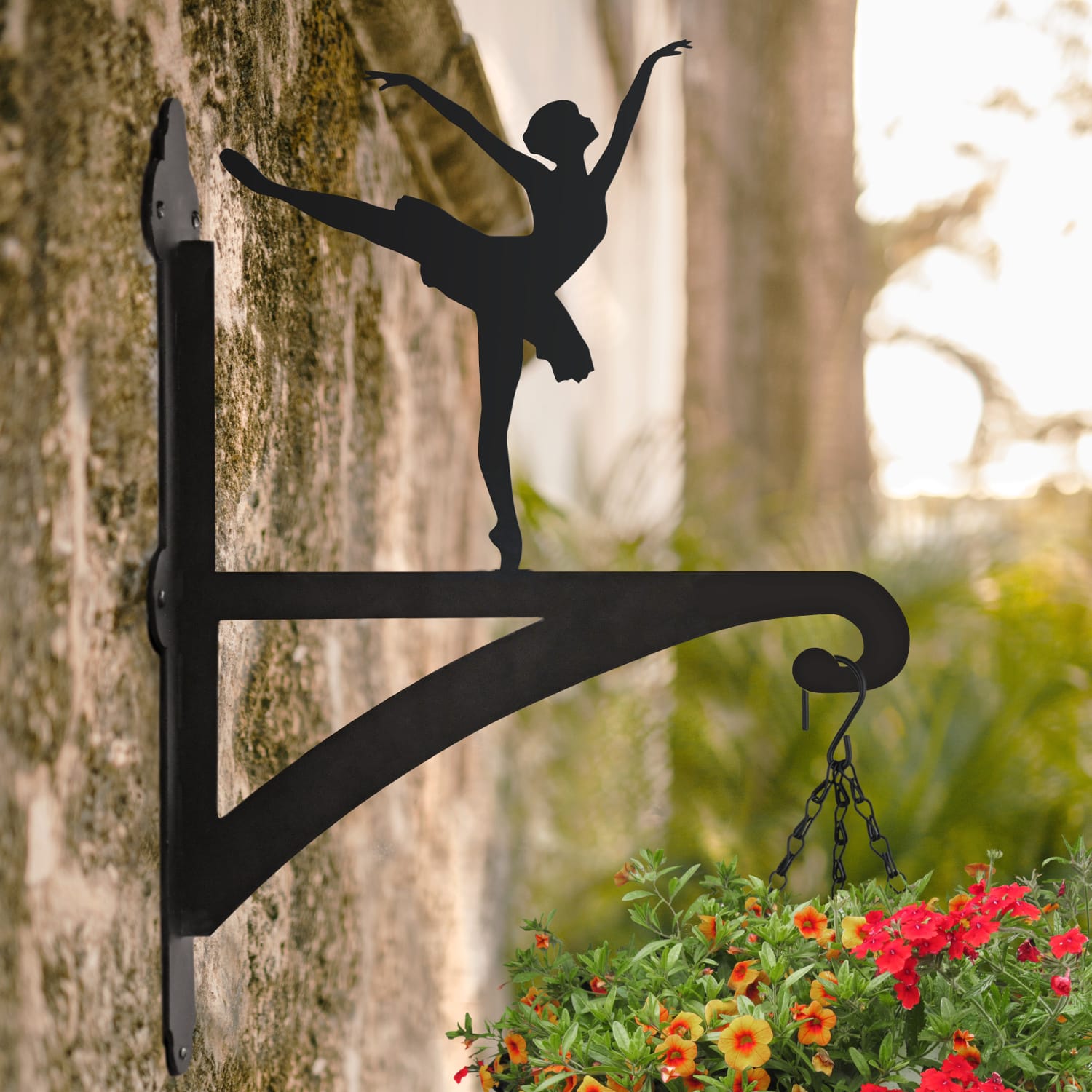 Ballerina Iron Hanging Basket Bracket