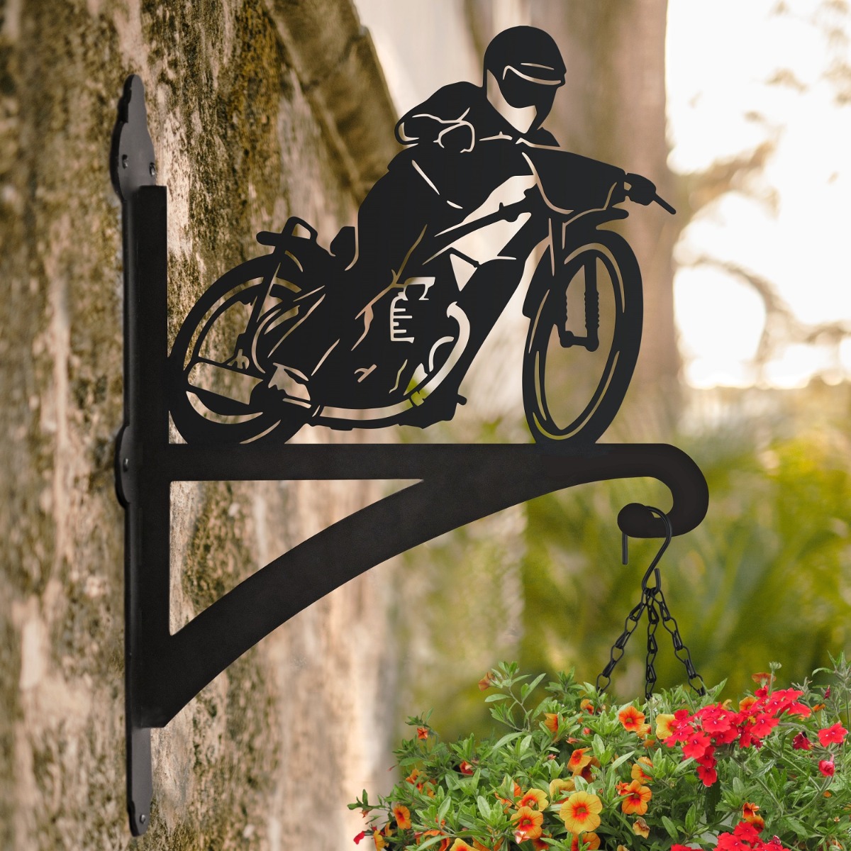 Steel Speedway Motorbike Racing Hanging Basket Bracket