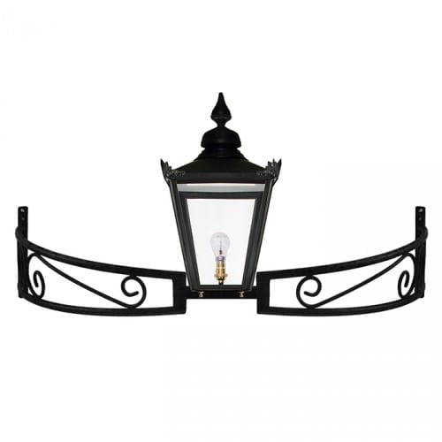 Black Victorian Bow Bracket Light