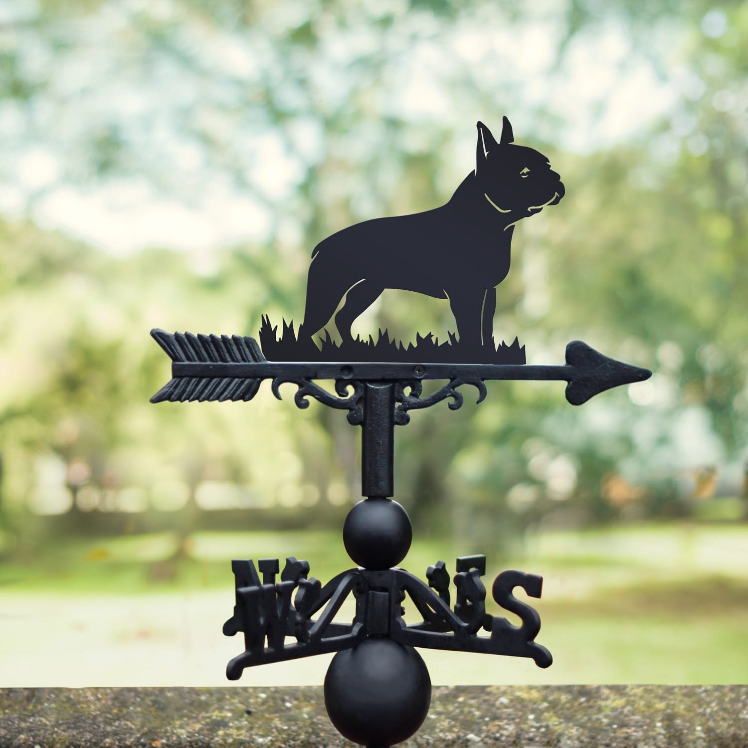 The Forge Boston Terrier Iron Weathervane