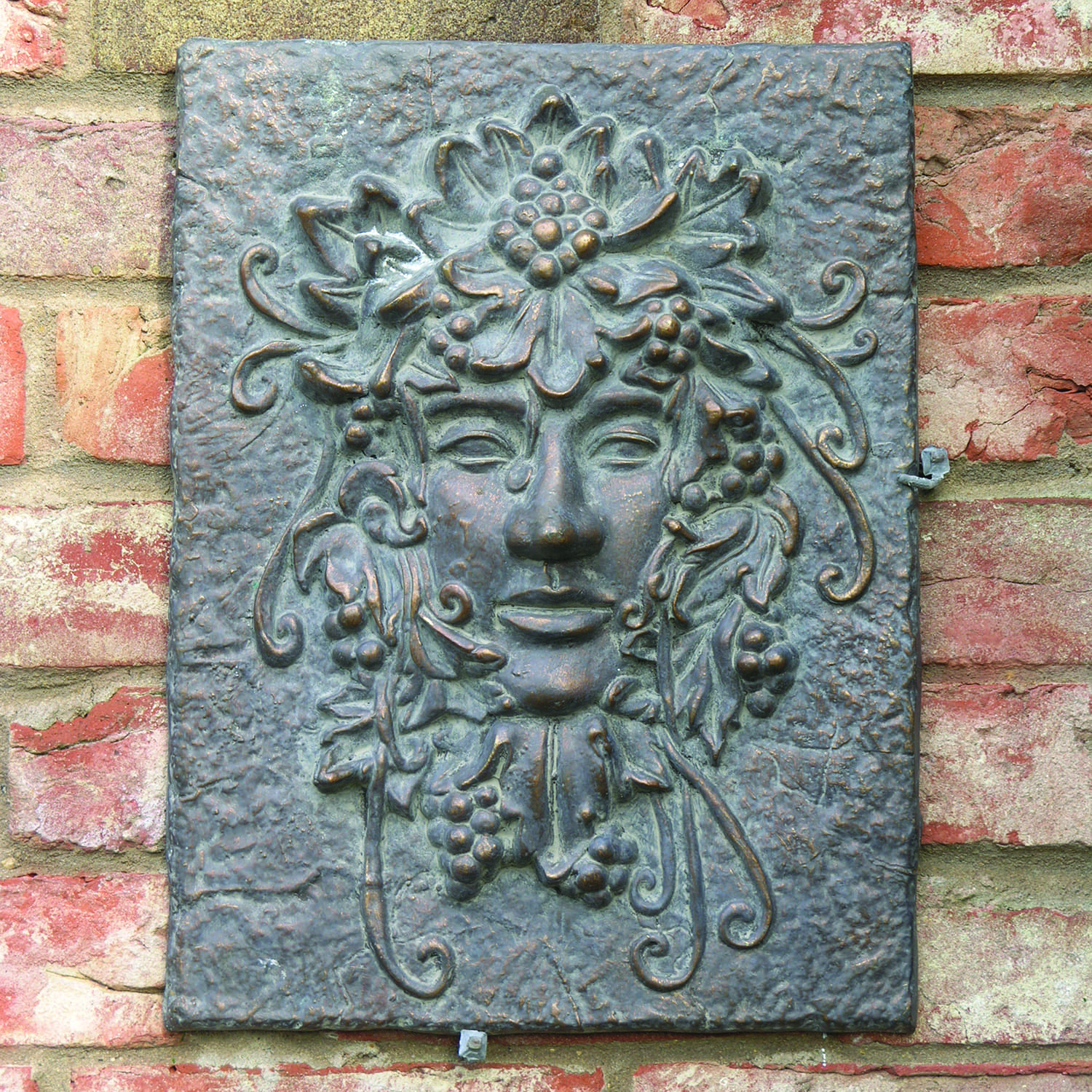 Verdigris Bronze Green Woman Wall Decoration