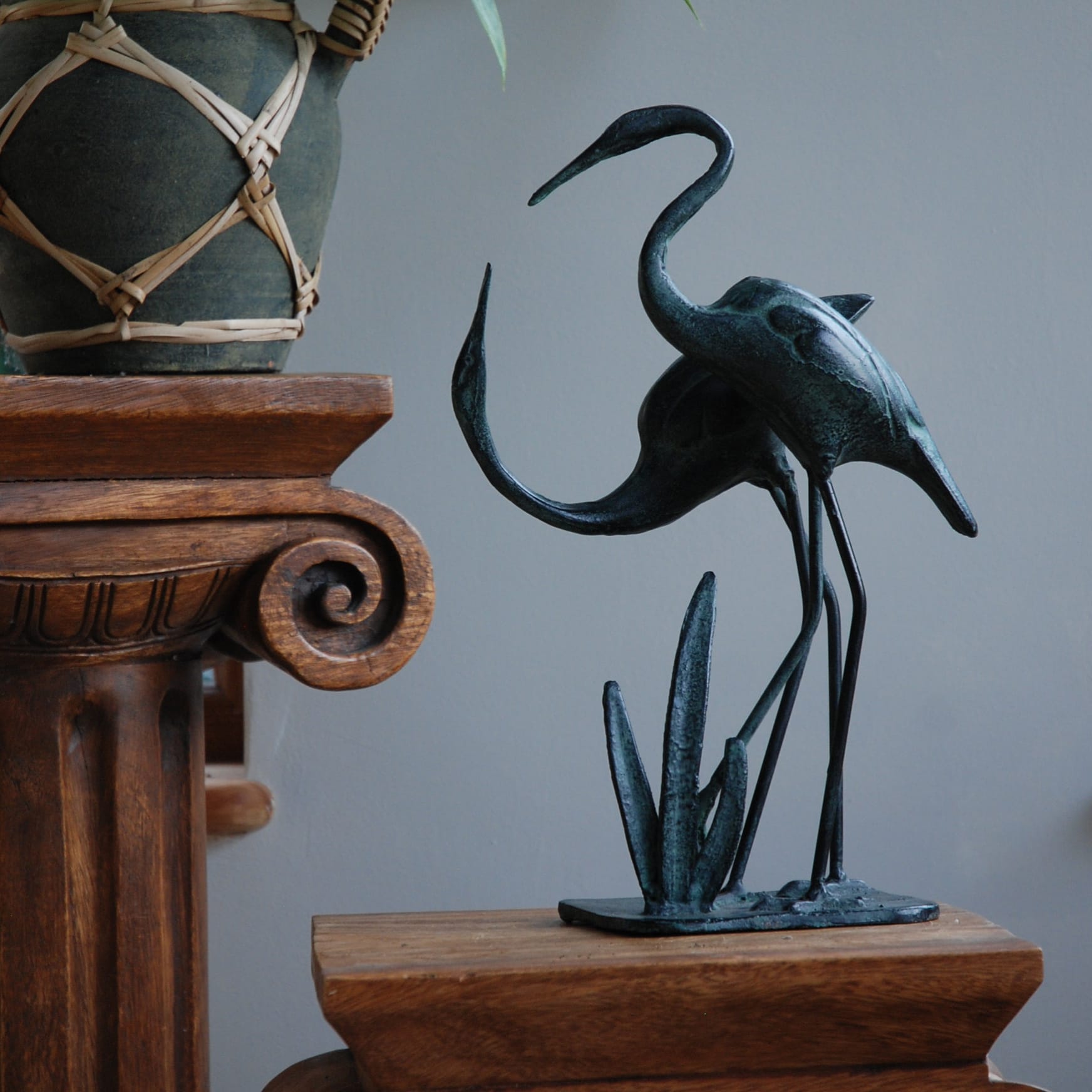 Iron Love Cranes Ornament