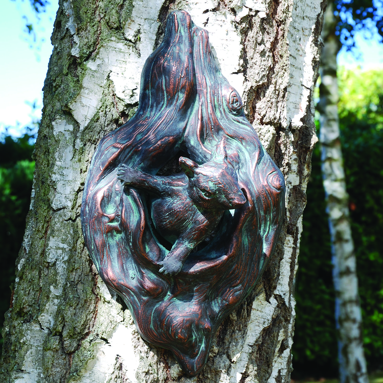 Peeking Squirrel Garden Wall Art