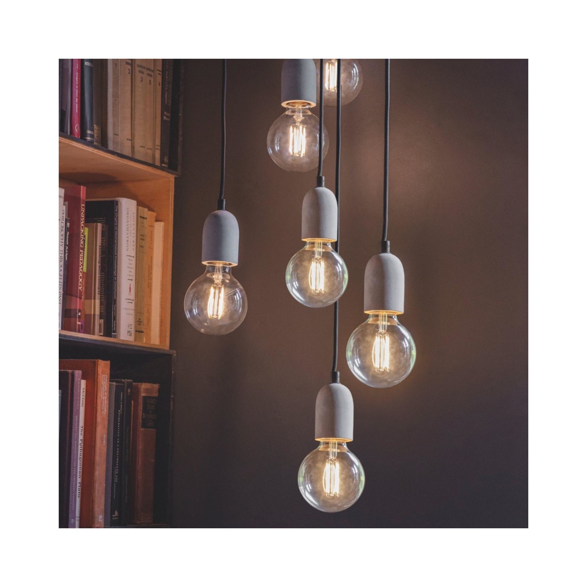 Simplistic Six Cluster Hanging Lights
