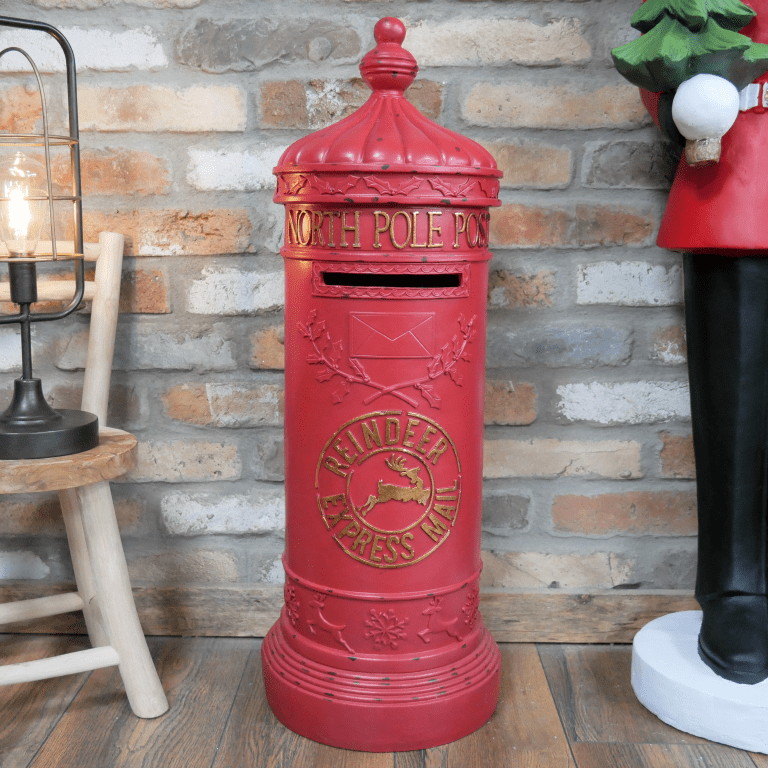 "Reindeer Express" Red North Pole Post Box