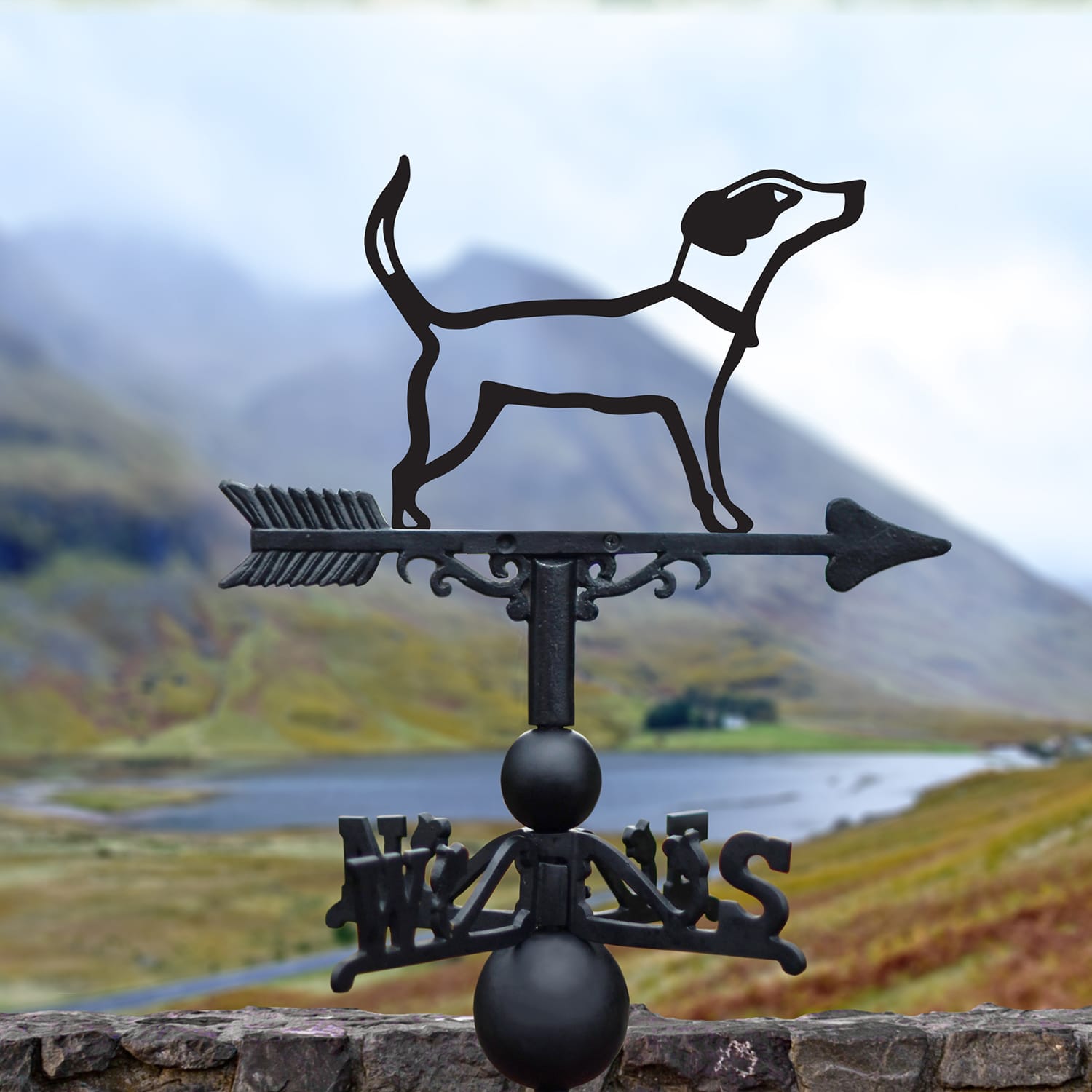 Cast Iron & Steel Jack Russell Weathervane