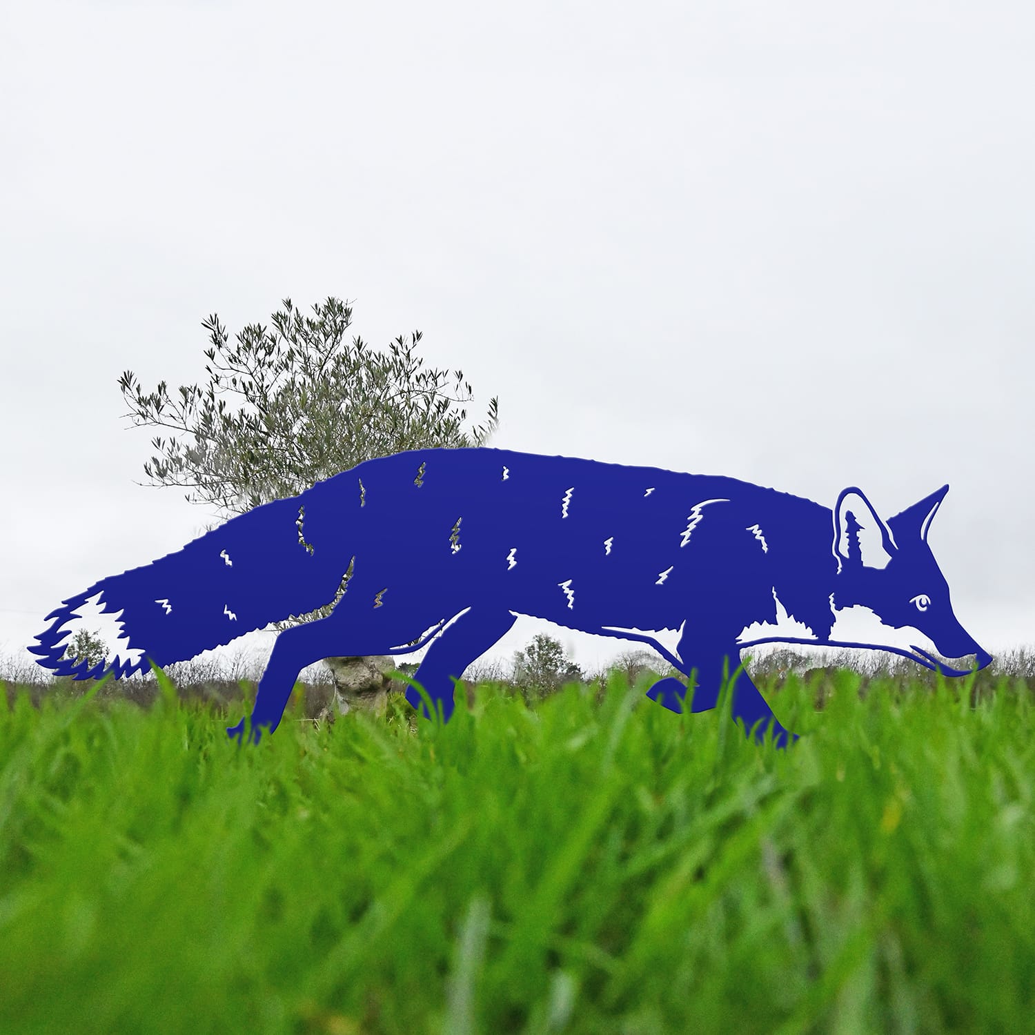 Blue Iron Silhouette Fox