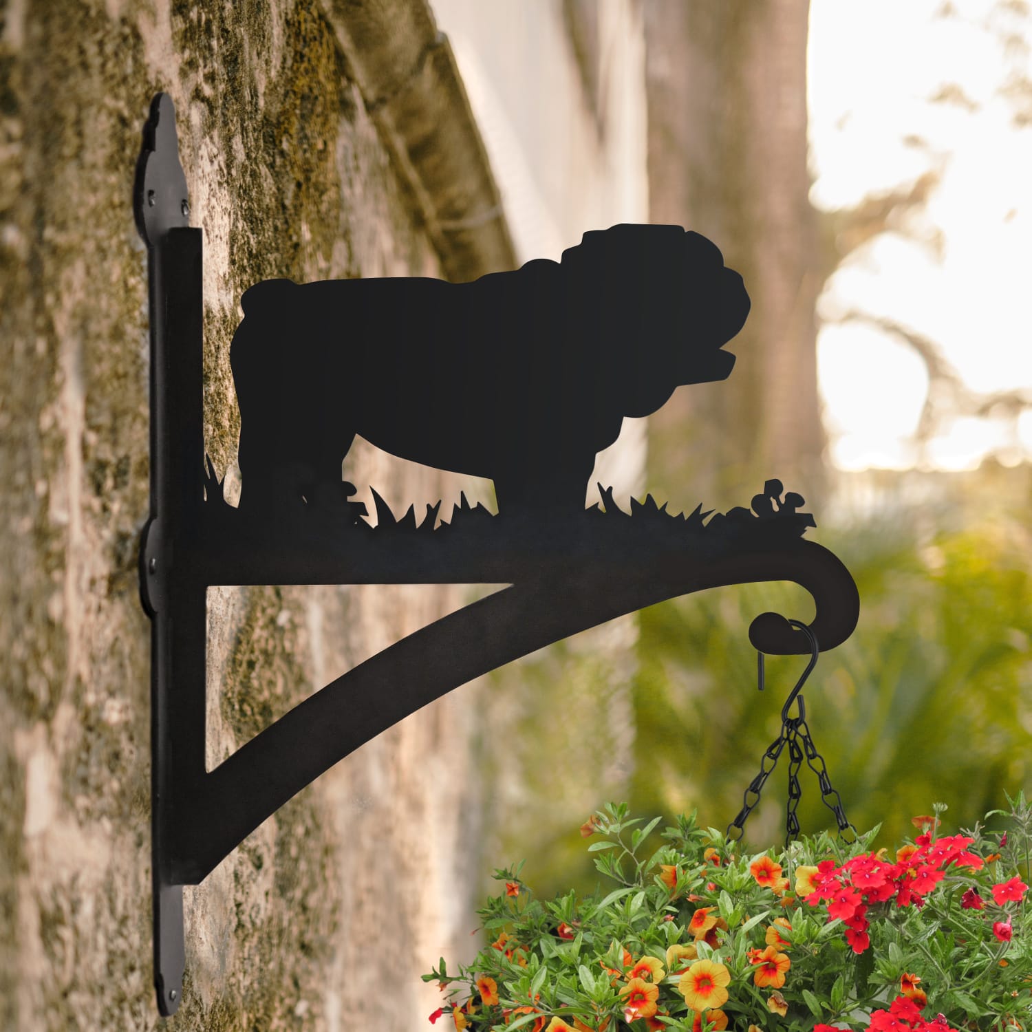 'Bulldog' Iron Hanging Basket Bracket