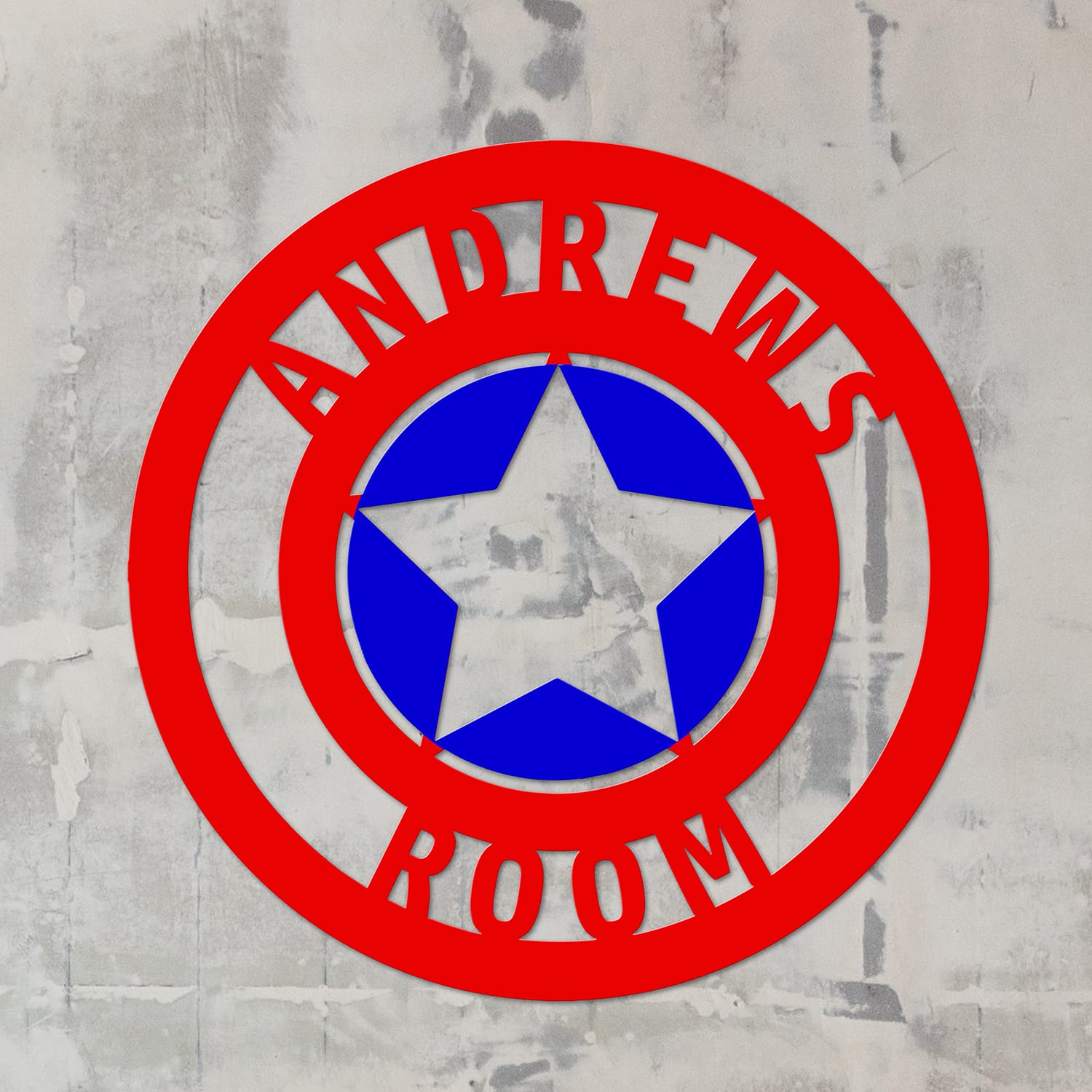 'Captain America' Personalised Wall Art