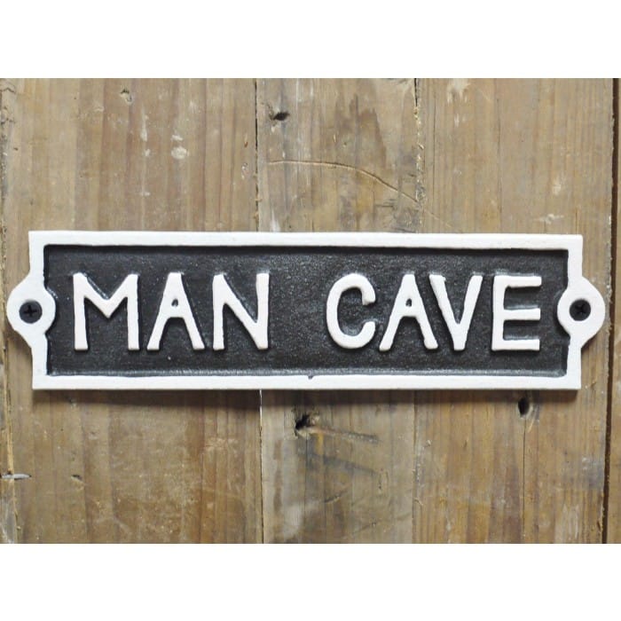 Man Cave" Cast Iron Sign