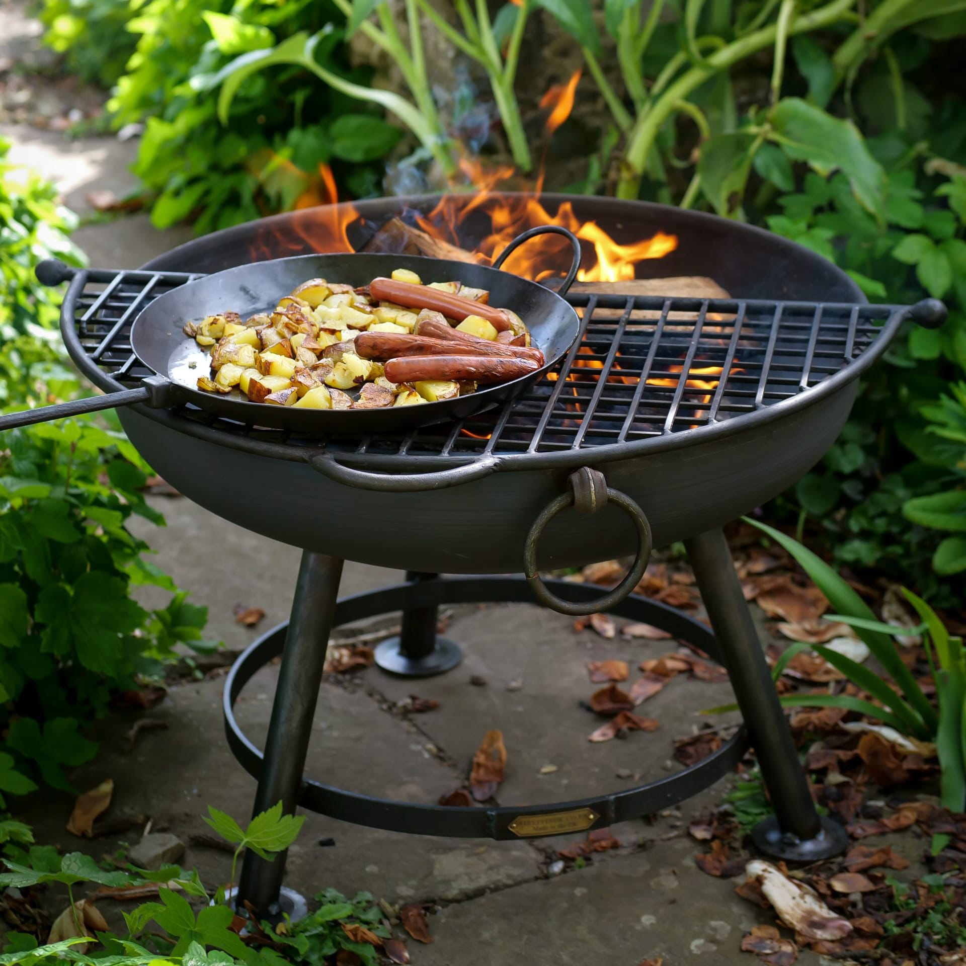 Fire Bowl Half Grill - 80cm