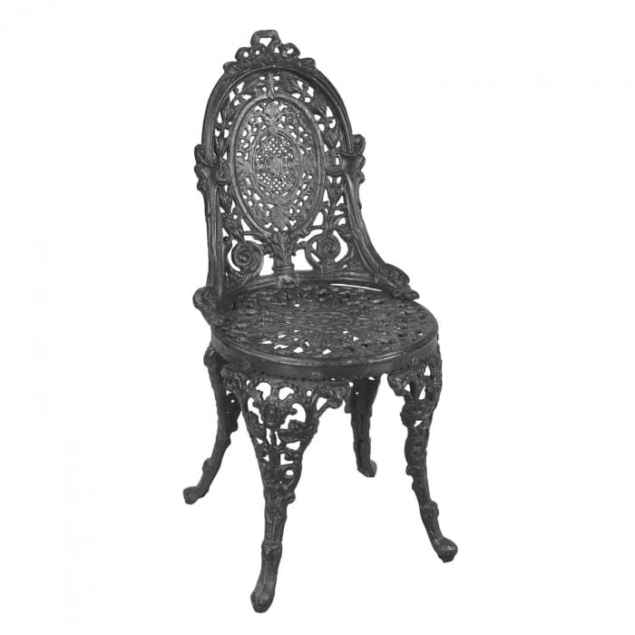 Cast Iron 'St Petersburg' Black Deluxe Garden Chair