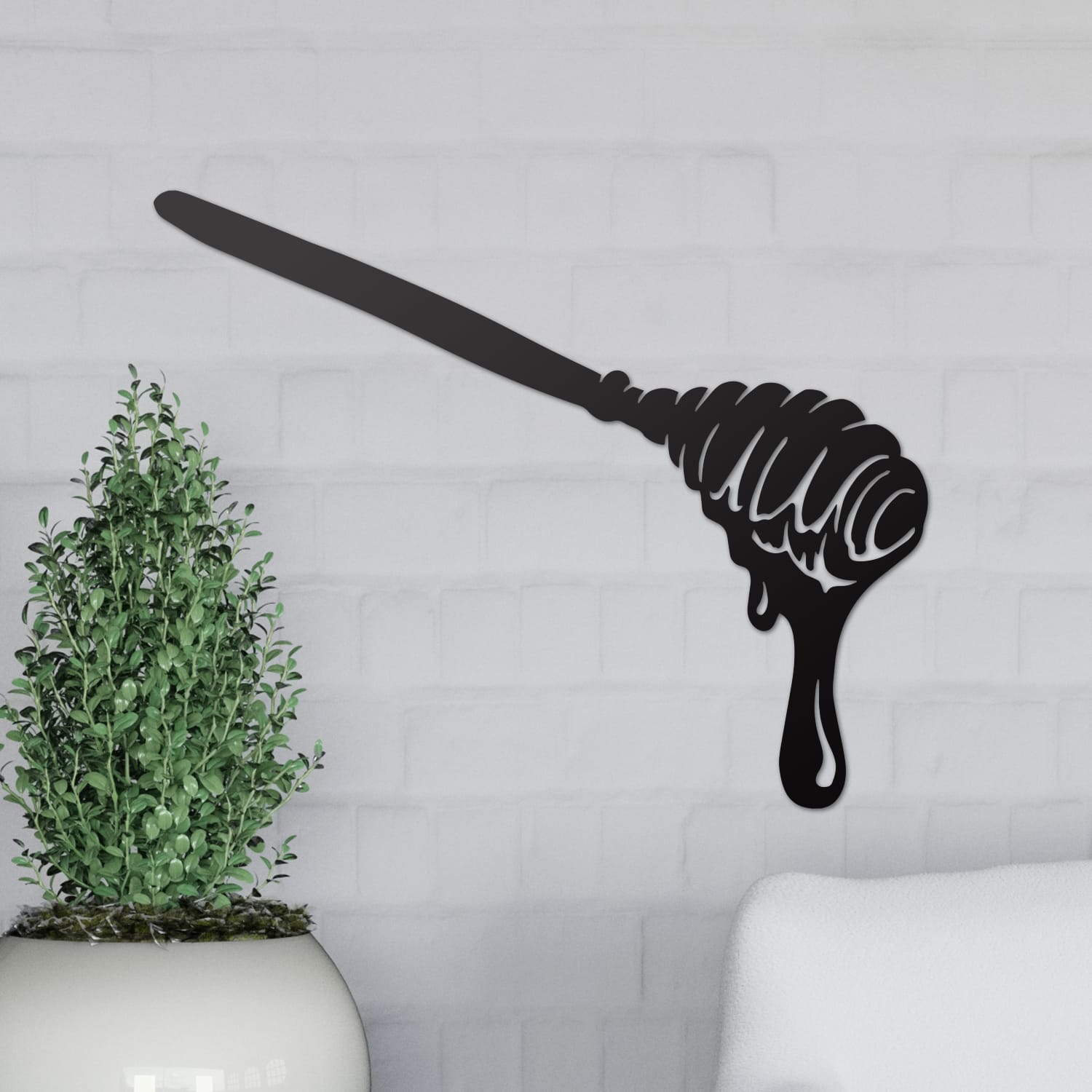 Honey Spoon Steel Wall Art