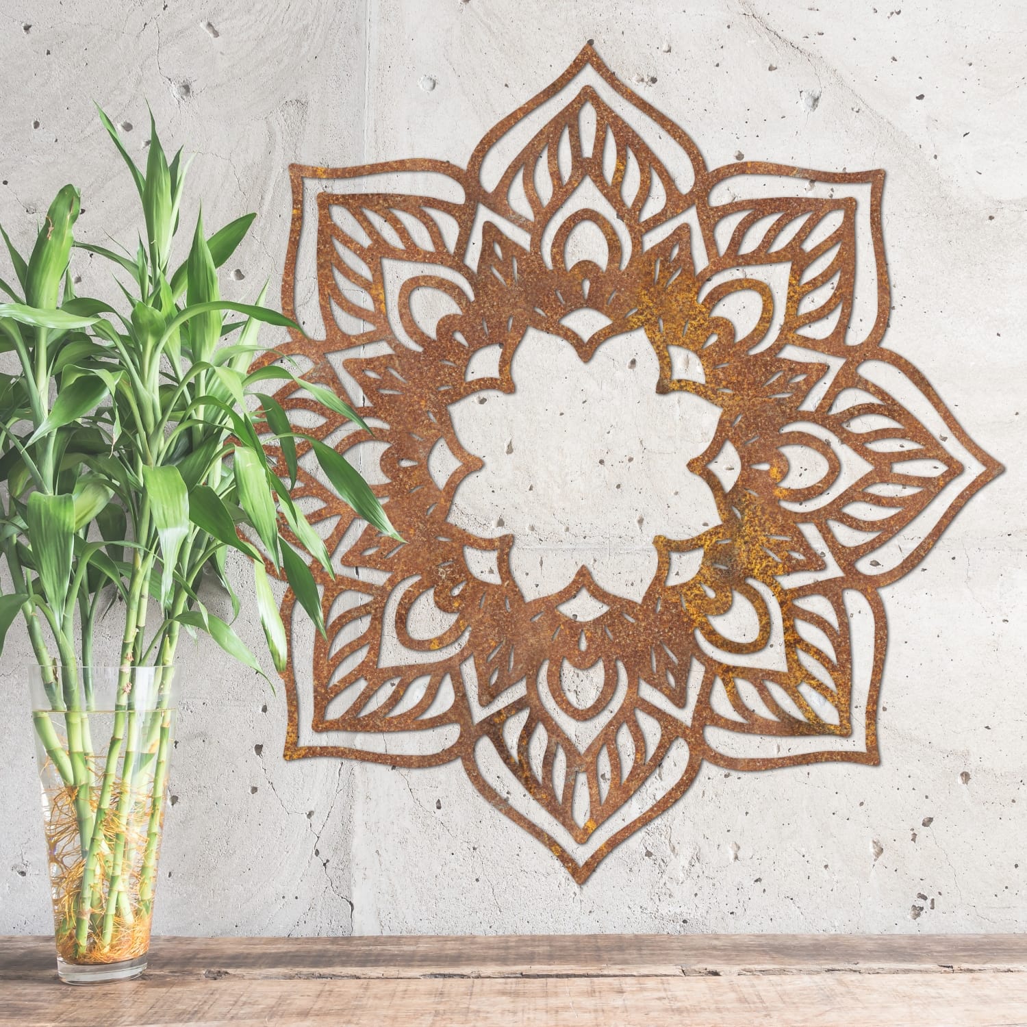 Rustic Indian Mandala Wall Art
