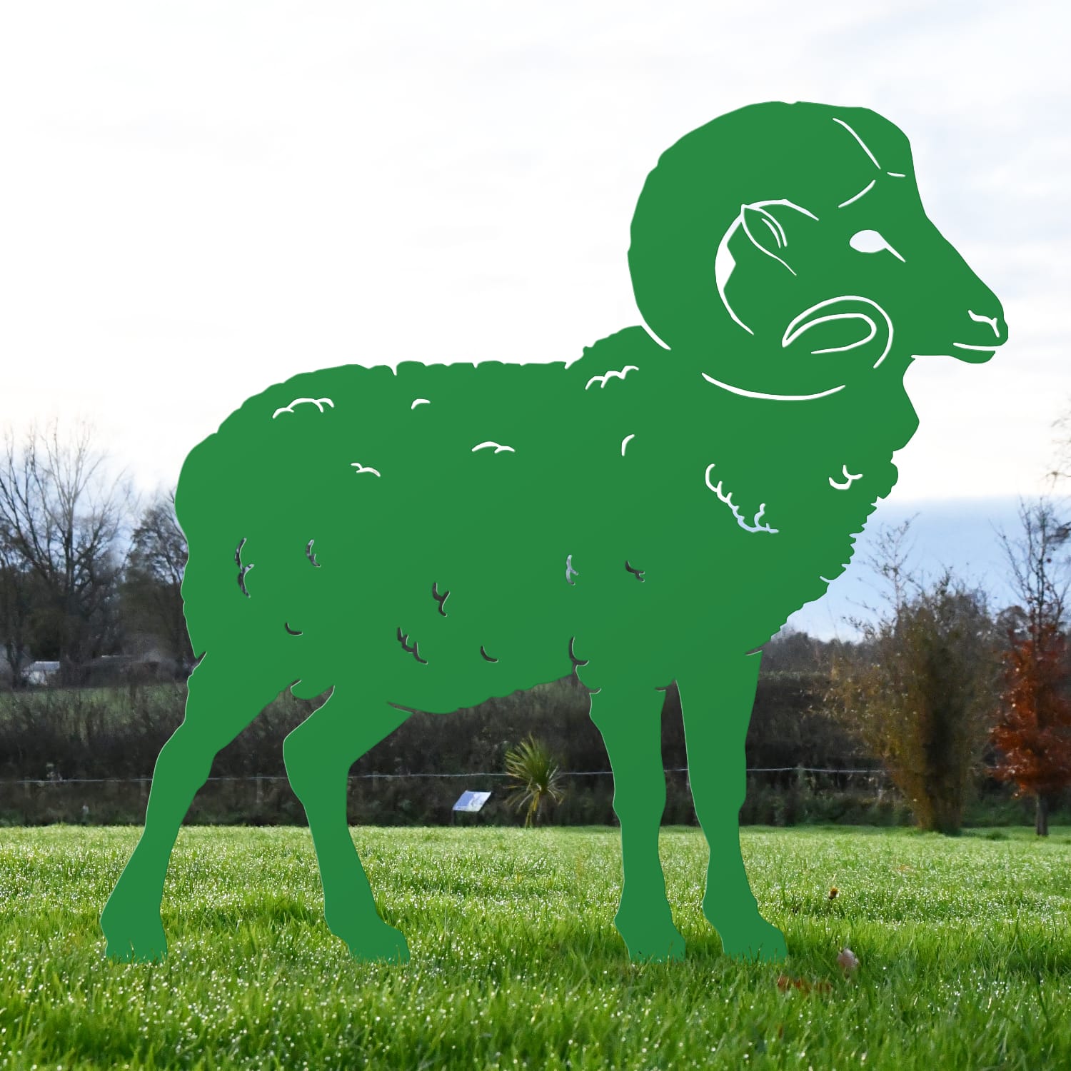 Green Ram Silhouette