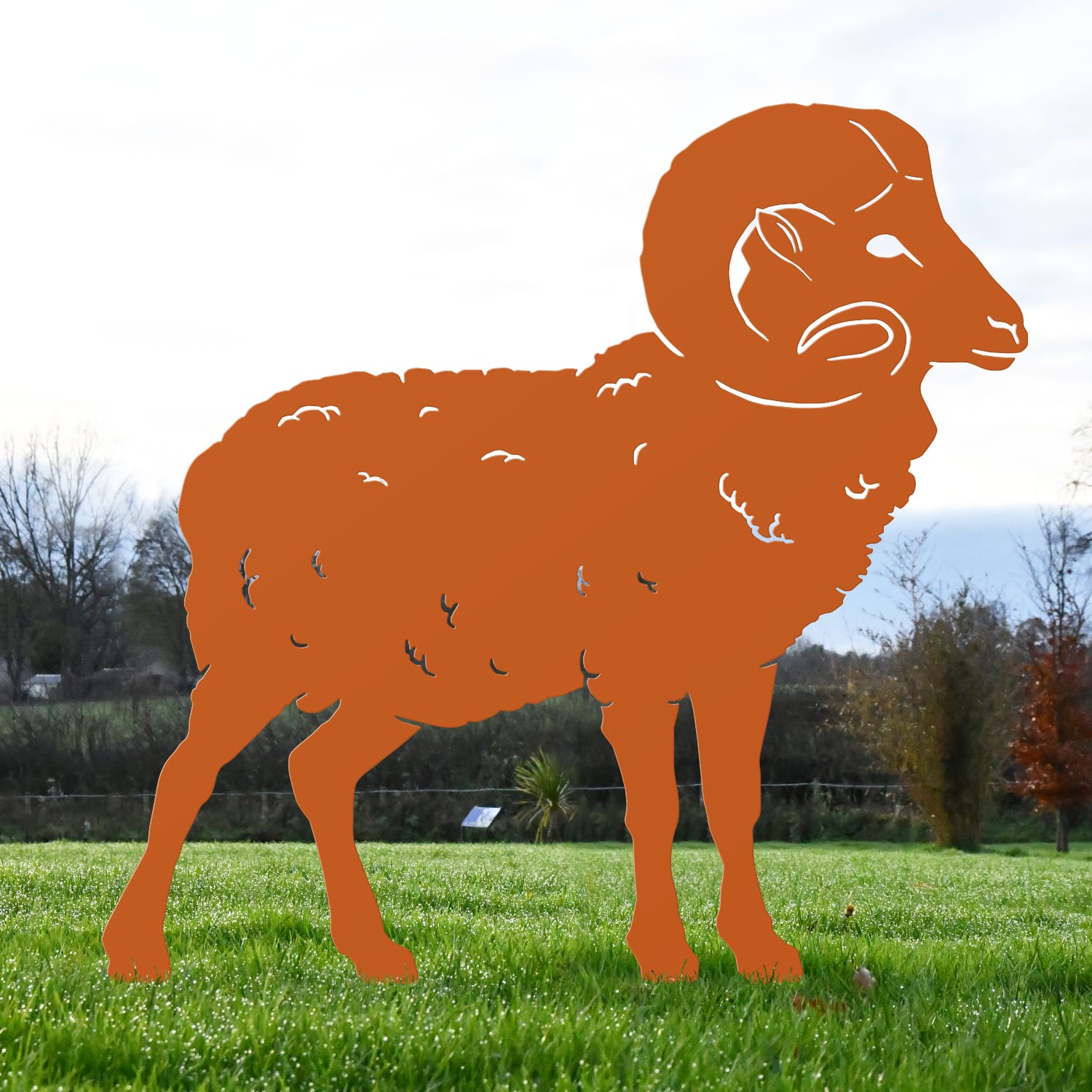 Orange Ram Silhouette