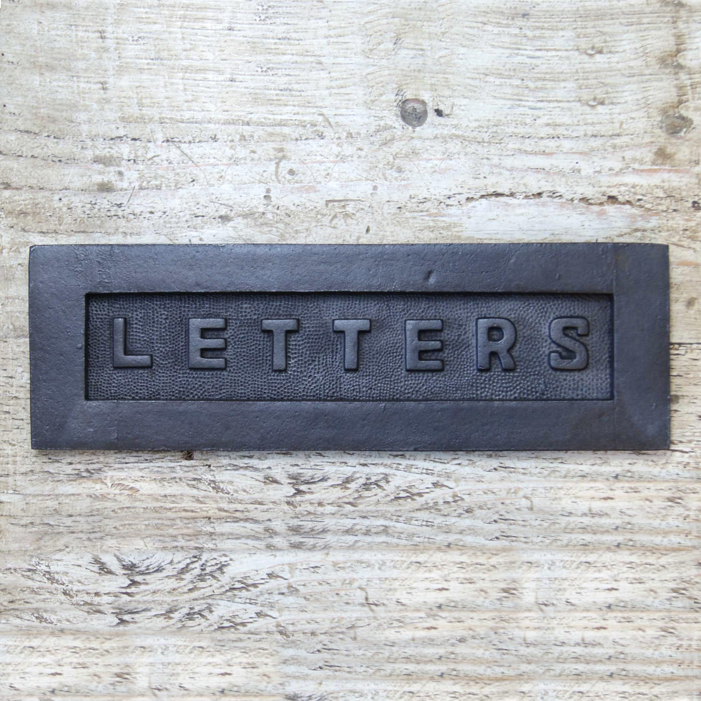 "Letters" Iron Letter Plate