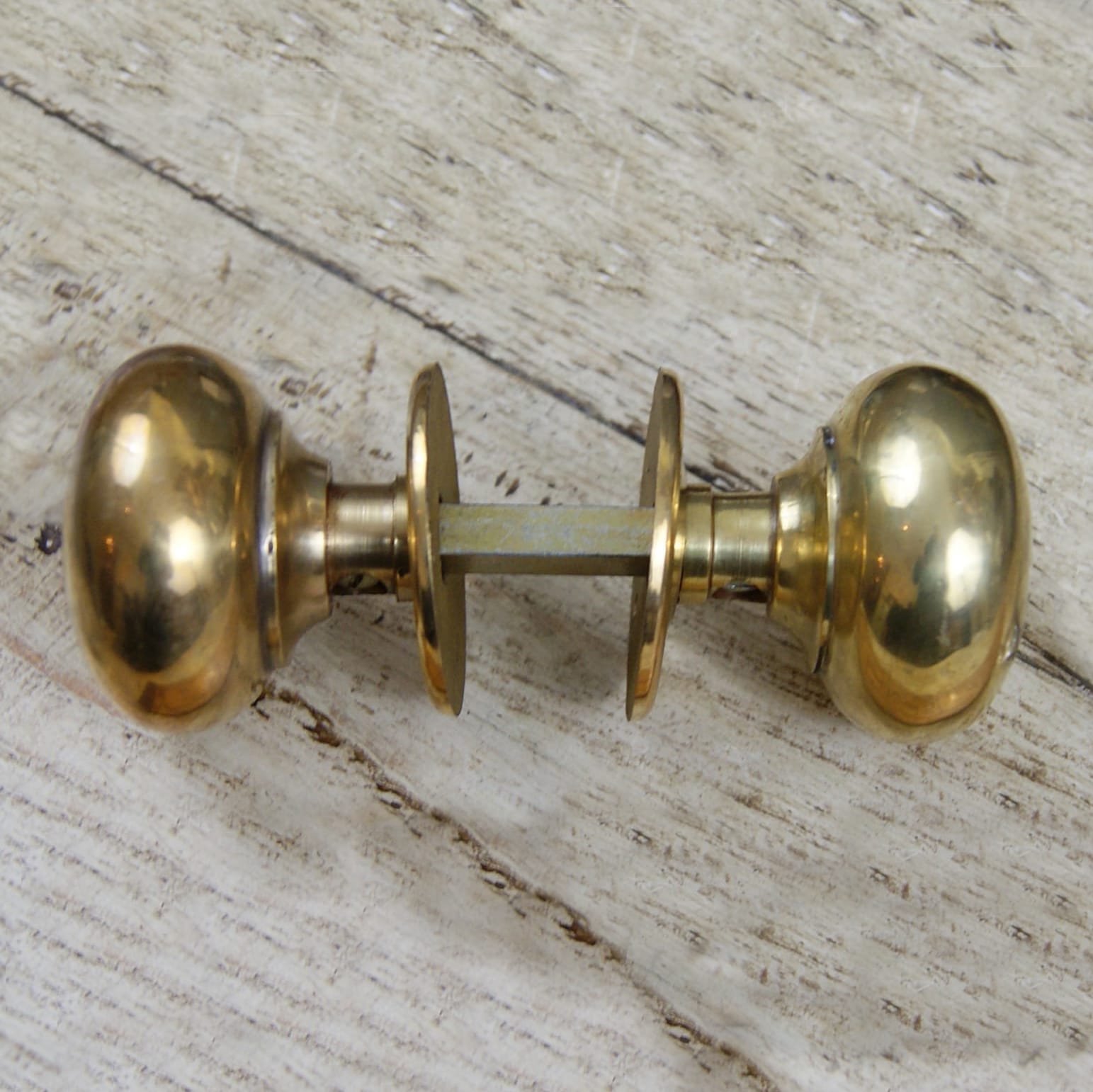 Traditional Polished Brass Door Knobs - 5.5cm