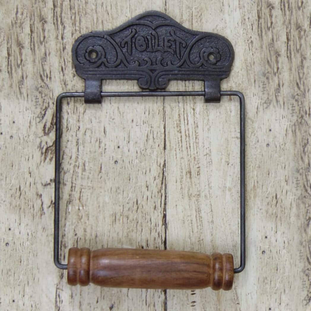 "Toilet" Iron Wall Mounted Toilet Roll Holder