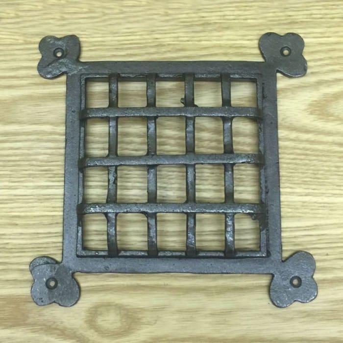 Traditional Square Cast Iron Extraction Cover 8.5" x 8.5"