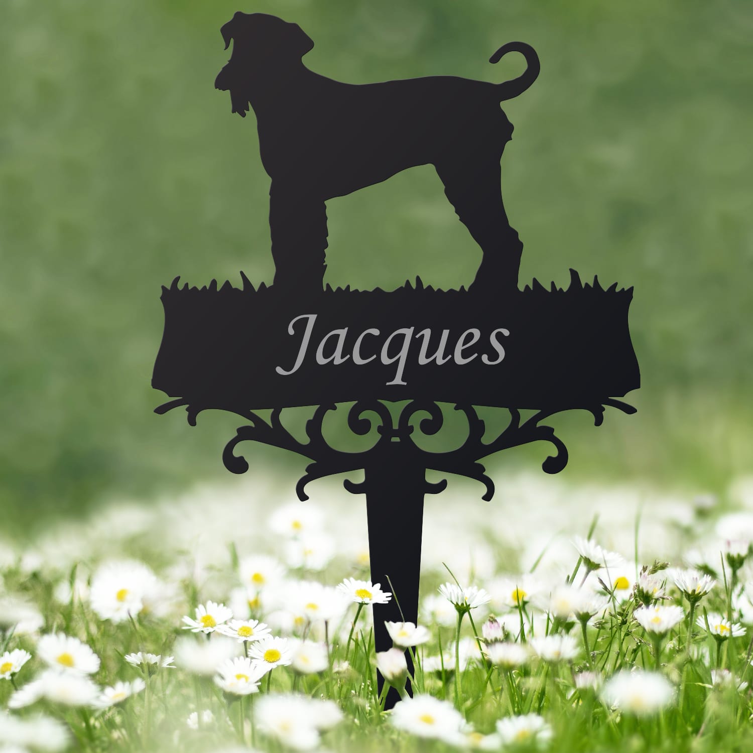 Airedale Terrier Memorial Ground Spike