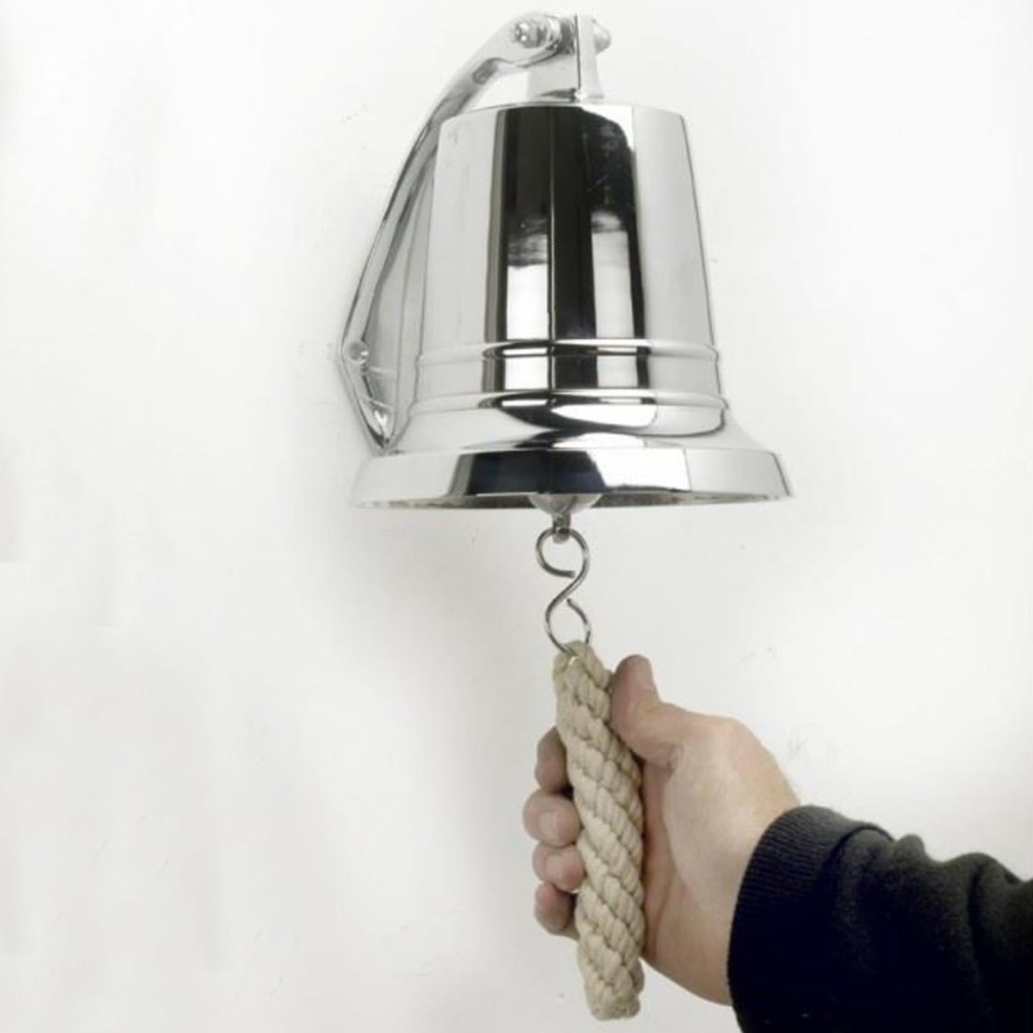 Bright Chrome Bell with Rope Lanyard…
