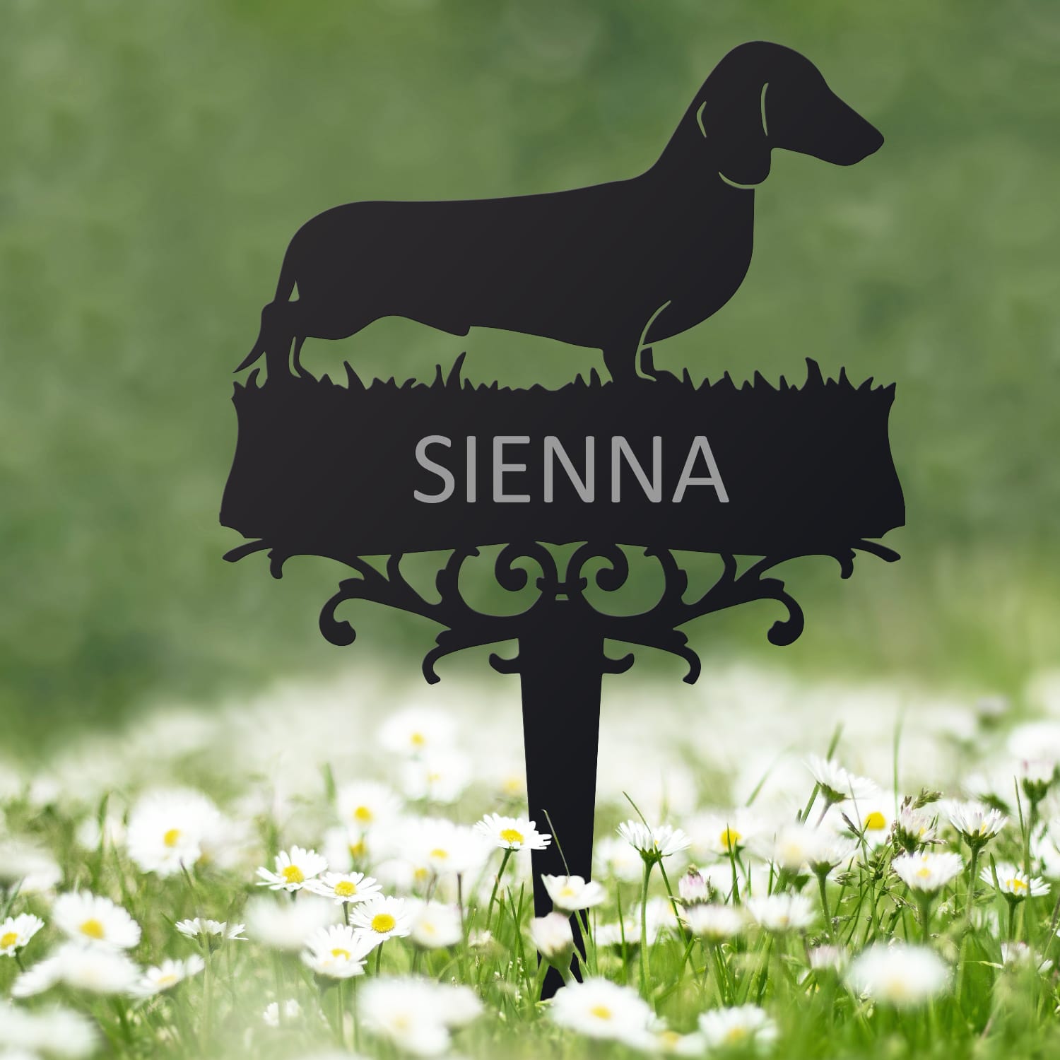 Dachshund Memorial Ground Spike