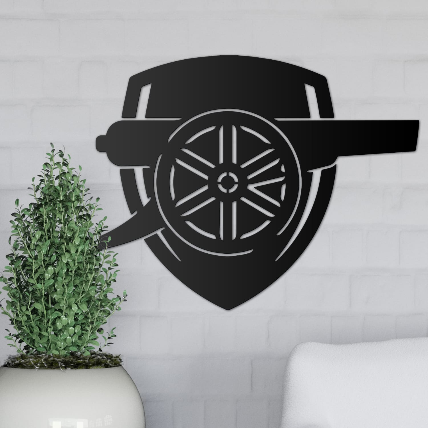 Black Arsenal Cannon Wall Art
