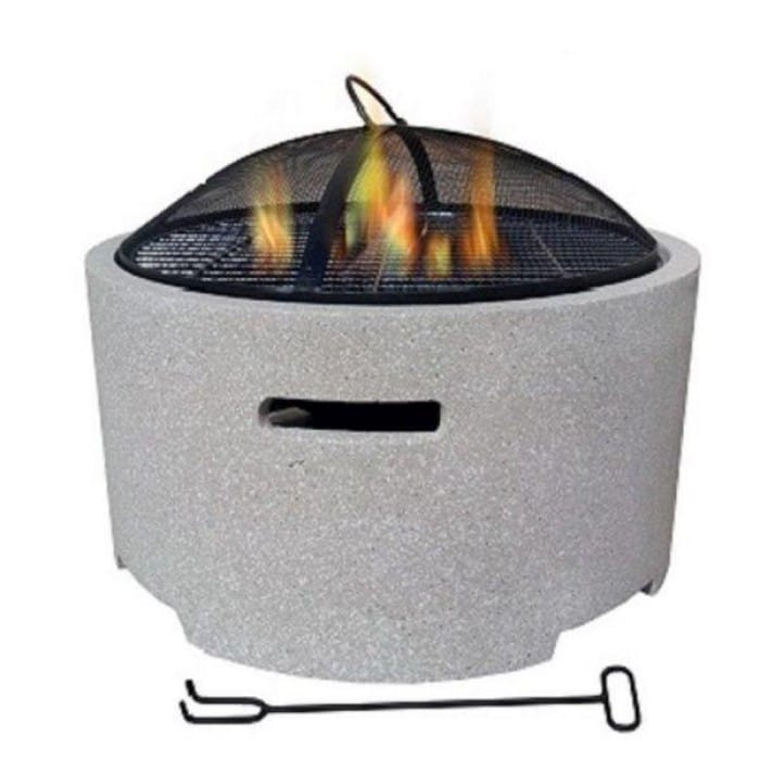 Contemporary Stone Effect Fire Pit
