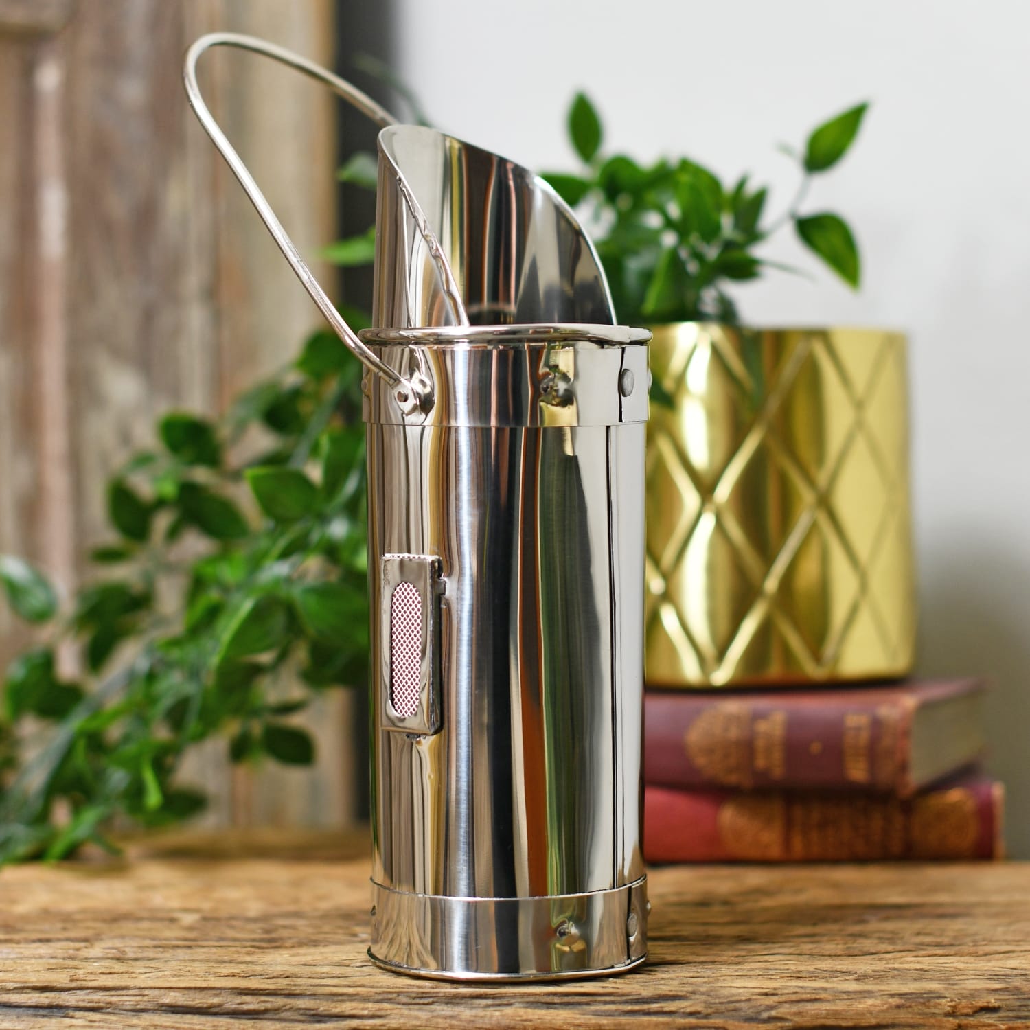 Polished Steel Match Holder