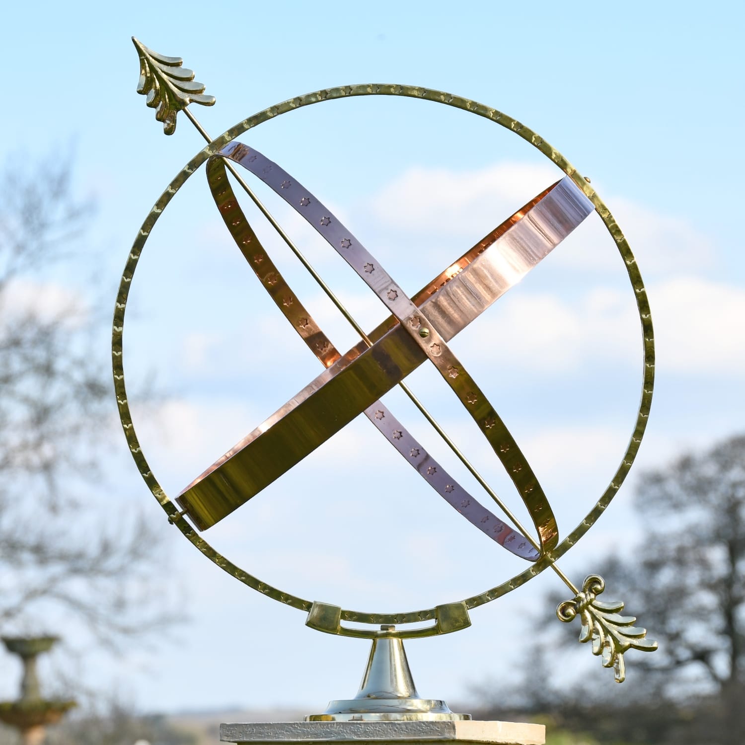 Polished Brass & Copper 'Athens' Armillary - 57cm