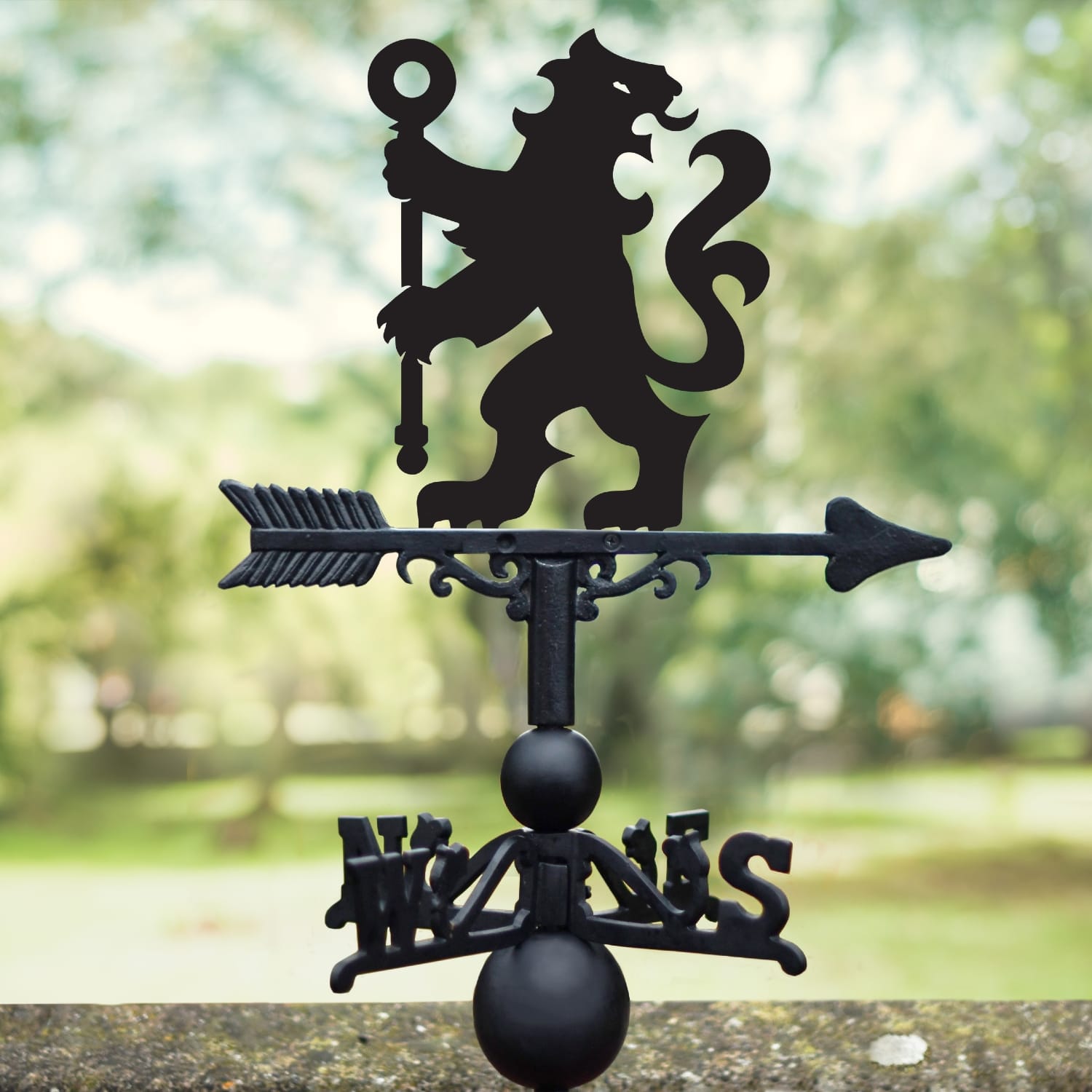 Cast Iron & Steel Chelsea FC Lion Crest Weathervane