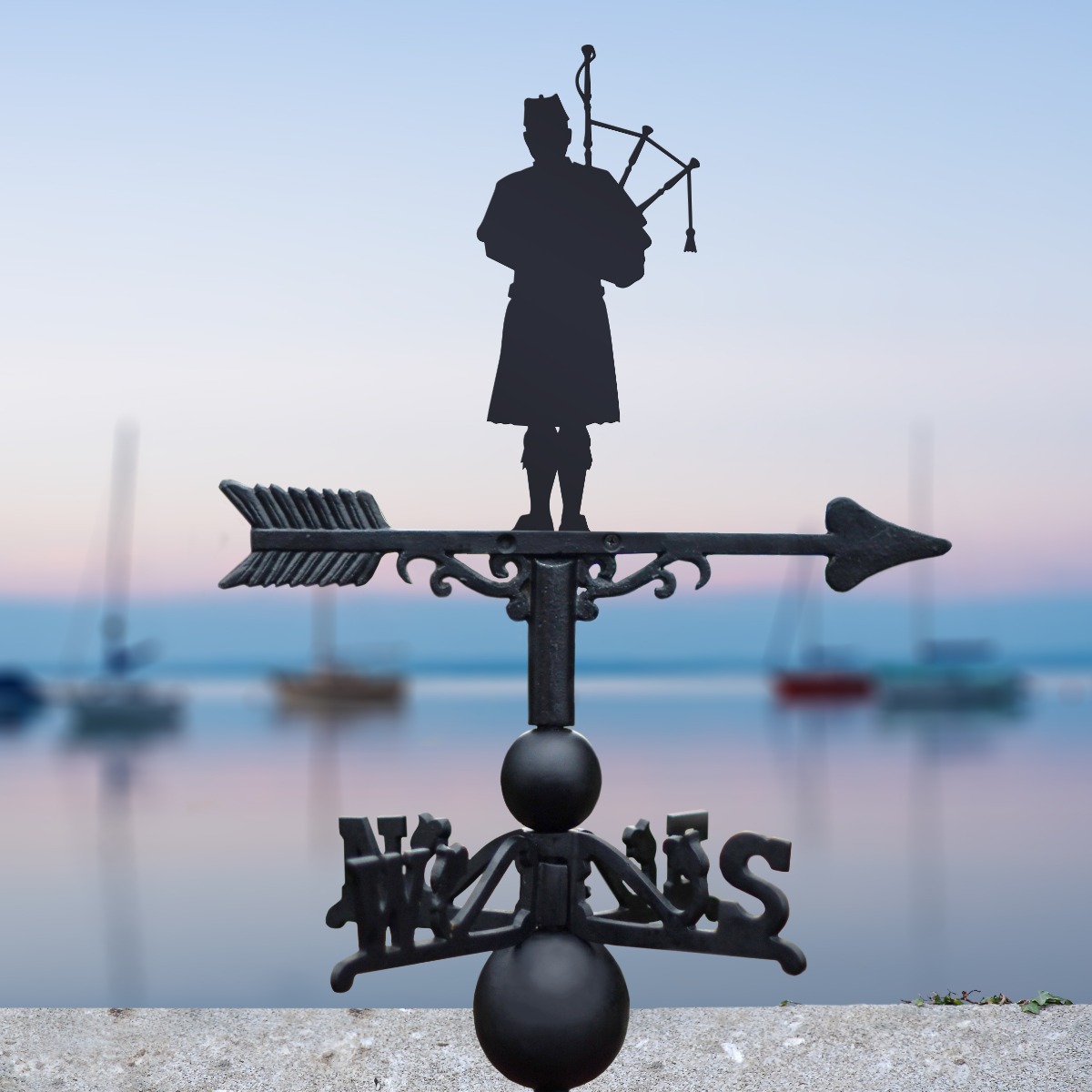 Scottish Bagpiper Weathervane
