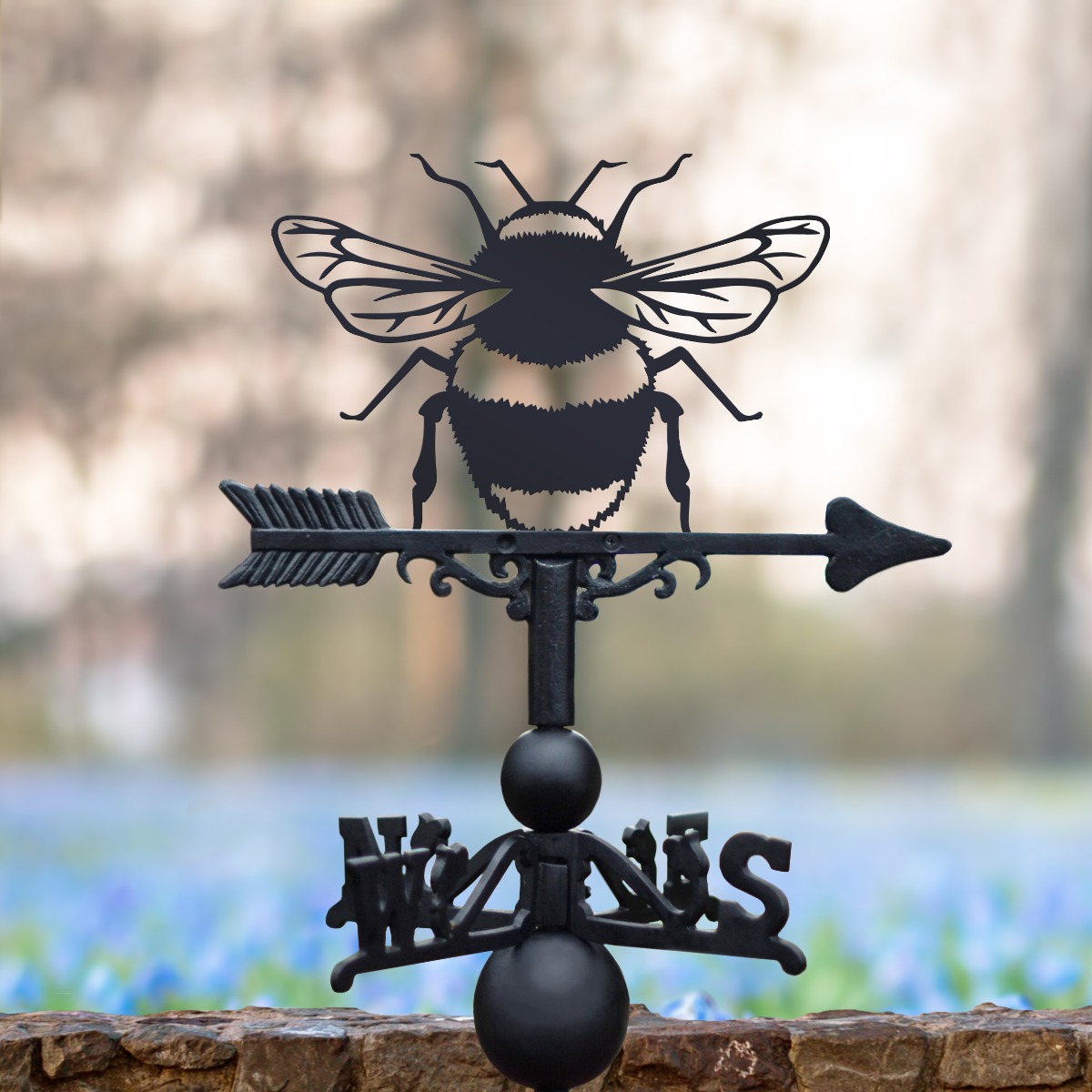 Cast Iron & Steel Bumblebee Weathervane